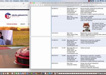Przykladowy Raport CARFAX – Czy i kiedy warto zainwestować w Carfax